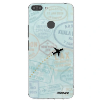 Picasee διαφανής θήκη σιλικόνης Huawei P Smart - FLIGHT PATH