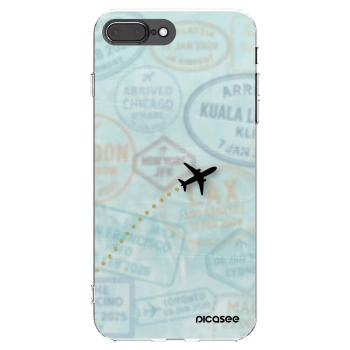 Picasee διαφανής θήκη σιλικόνης Apple iPhone 8 Plus - FLIGHT PATH