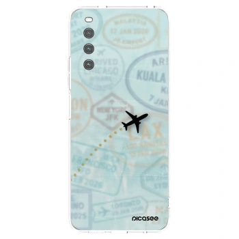 Picasee διαφανής θήκη σιλικόνης Sony Xperia 10 IV 5G - FLIGHT PATH