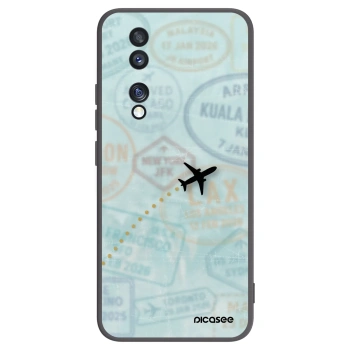 Picasee Μαύρη θήκη σιλικόνης για Honor 70 - FLIGHT PATH