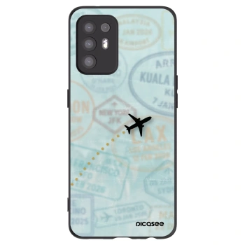 Picasee Μαύρη θήκη σιλικόνης για OPPO A94 5G - FLIGHT PATH