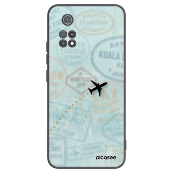 Picasee Μαύρη θήκη σιλικόνης για Xiaomi Poco M4 Pro - FLIGHT PATH