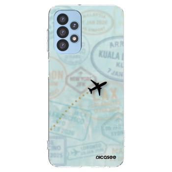 Picasee διαφανής θήκη σιλικόνης Samsung Galaxy A23 A235F 4G - FLIGHT PATH