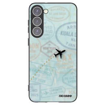 Picasee Μαύρη θήκη σιλικόνης για Samsung Galaxy S23+ 5G - FLIGHT PATH