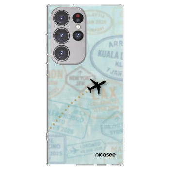 Picasee διαφανής θήκη σιλικόνης Samsung Galaxy S23 Ultra 5G - FLIGHT PATH