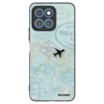 Picasee Μαύρη θήκη σιλικόνης για Honor X8 5G - FLIGHT PATH
