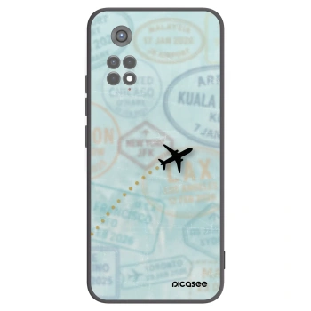 Picasee Μαύρη θήκη σιλικόνης για Xiaomi Redmi Note 11S 5G - FLIGHT PATH