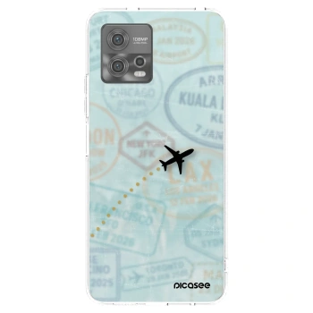 Picasee διαφανής θήκη σιλικόνης Motorola Moto G72 - FLIGHT PATH