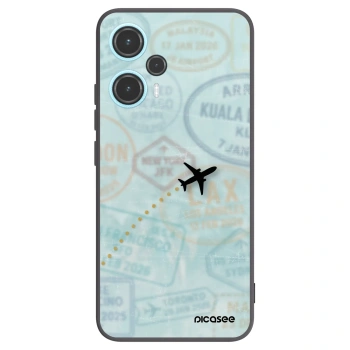 Picasee Μαύρη θήκη σιλικόνης για Xiaomi Poco F5 - FLIGHT PATH