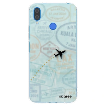 Picasee διαφανής θήκη σιλικόνης Huawei Nova 3 - FLIGHT PATH