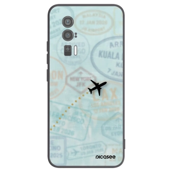 Picasee Μαύρη θήκη σιλικόνης για Xiaomi Poco F5 Pro 5G - FLIGHT PATH