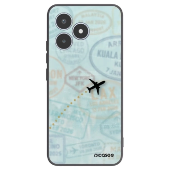 Picasee Μαύρη θήκη σιλικόνης για Realme C53 - FLIGHT PATH
