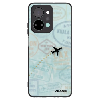 Picasee Μαύρη θήκη σιλικόνης για Honor X7a - FLIGHT PATH