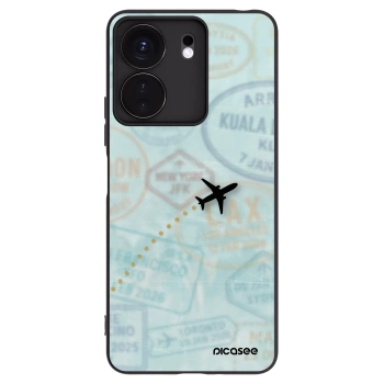 Picasee Μαύρη θήκη σιλικόνης για Xiaomi Redmi 13C 4G - FLIGHT PATH