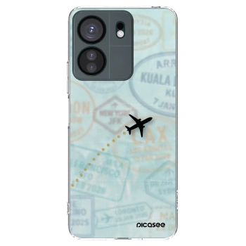 Picasee διαφανής θήκη σιλικόνης Xiaomi Redmi 13C 4G - FLIGHT PATH