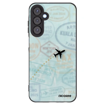 Picasee Μαύρη θήκη σιλικόνης για Samsung Galaxy A25 A256B 5G - FLIGHT PATH