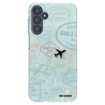 Picasee διαφανής θήκη σιλικόνης Samsung Galaxy A15 A155F 4G - FLIGHT PATH
