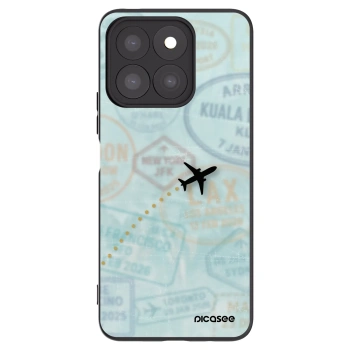 Picasee Μαύρη θήκη σιλικόνης για Honor X8b - FLIGHT PATH