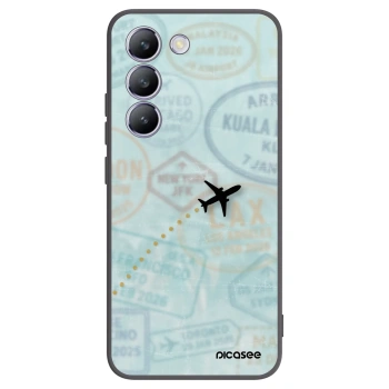 Picasee Μαύρη θήκη σιλικόνης για Vivo V40 SE 5G - FLIGHT PATH