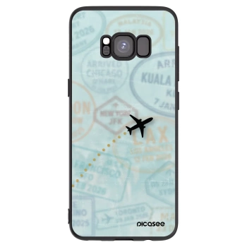 Picasee Μαύρη θήκη σιλικόνης για Samsung Galaxy S8 G950F - FLIGHT PATH