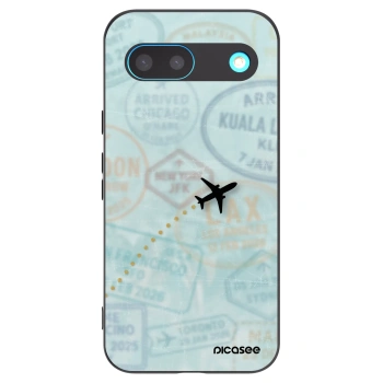 Picasee Μαύρη θήκη σιλικόνης για Google Pixel 8 - FLIGHT PATH
