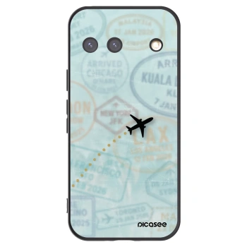 Picasee Μαύρη θήκη σιλικόνης για Google Pixel 9 - FLIGHT PATH