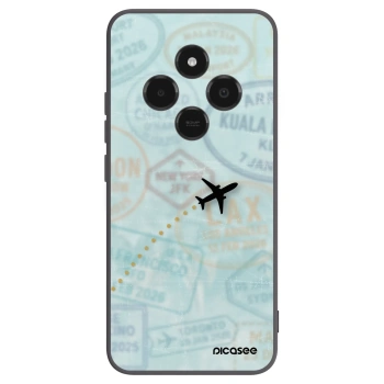 Picasee Μαύρη θήκη σιλικόνης για Xiaomi Poco C75 - FLIGHT PATH