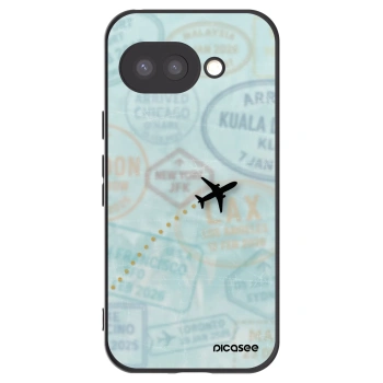 Picasee Μαύρη θήκη σιλικόνης για Google Pixel 9a - FLIGHT PATH