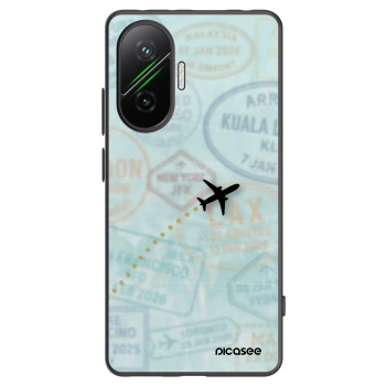 Picasee Μαύρη θήκη σιλικόνης για Xiaomi Poco F7 5G - FLIGHT PATH