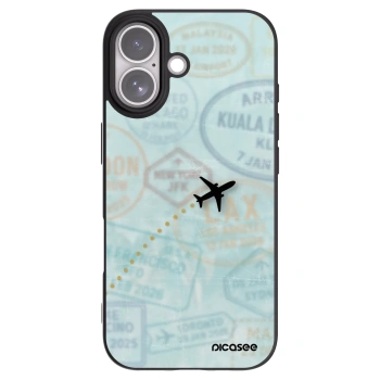 Picasee Μαύρη θήκη σιλικόνης για Apple iPhone 17 - FLIGHT PATH
