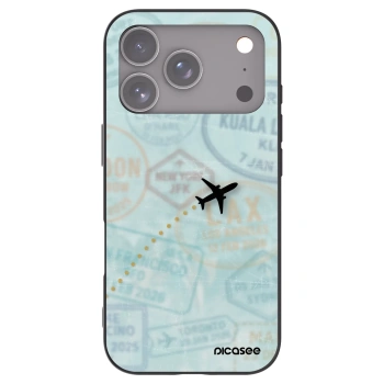 Picasee Μαύρη θήκη σιλικόνης για Apple iPhone 17 Pro - FLIGHT PATH