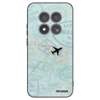 Picasee Μαύρη θήκη σιλικόνης για Xiaomi Redmi Note 15 Pro 4G - FLIGHT PATH