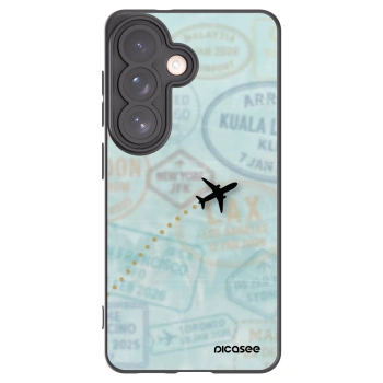 Picasee Μαύρη θήκη σιλικόνης για Samsung Galaxy S26 - FLIGHT PATH