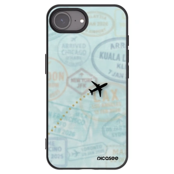 Picasee Μαύρη θήκη σιλικόνης για Apple iPhone 17e - FLIGHT PATH