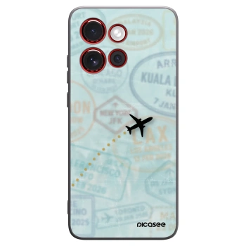 Picasee Μαύρη θήκη σιλικόνης για Motorola Edge 60 Neo 5G - FLIGHT PATH
