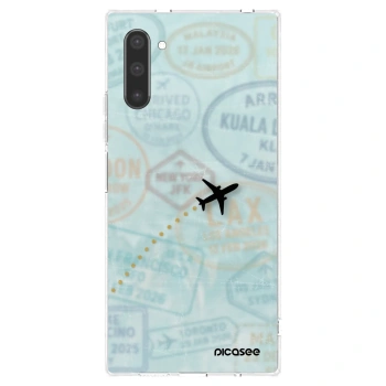 Picasee διαφανής θήκη σιλικόνης Samsung Galaxy Note 10 N970F - FLIGHT PATH