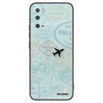Picasee Μαύρη θήκη σιλικόνης για Samsung Galaxy S20 G980F - FLIGHT PATH