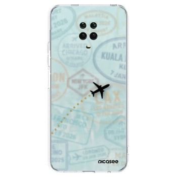 Picasee διαφανής θήκη σιλικόνης Xiaomi Redmi Note 9 Pro - FLIGHT PATH