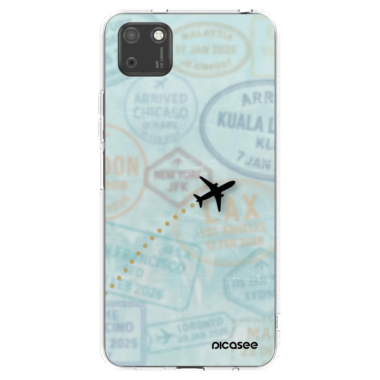 Picasee διαφανής θήκη σιλικόνης Huawei Y5P - FLIGHT PATH