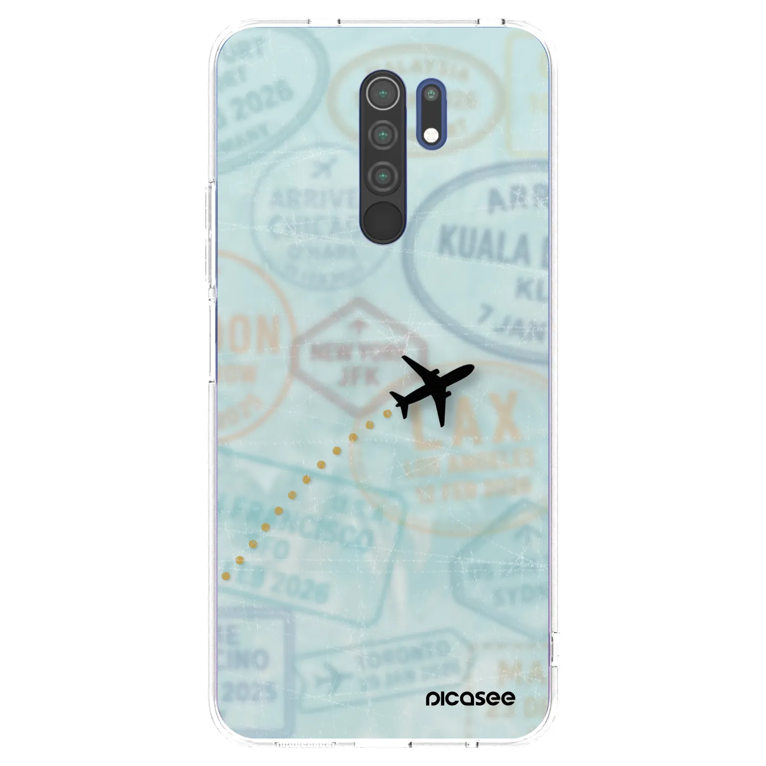 Picasee διαφανής θήκη σιλικόνης Xiaomi Redmi 9 - FLIGHT PATH