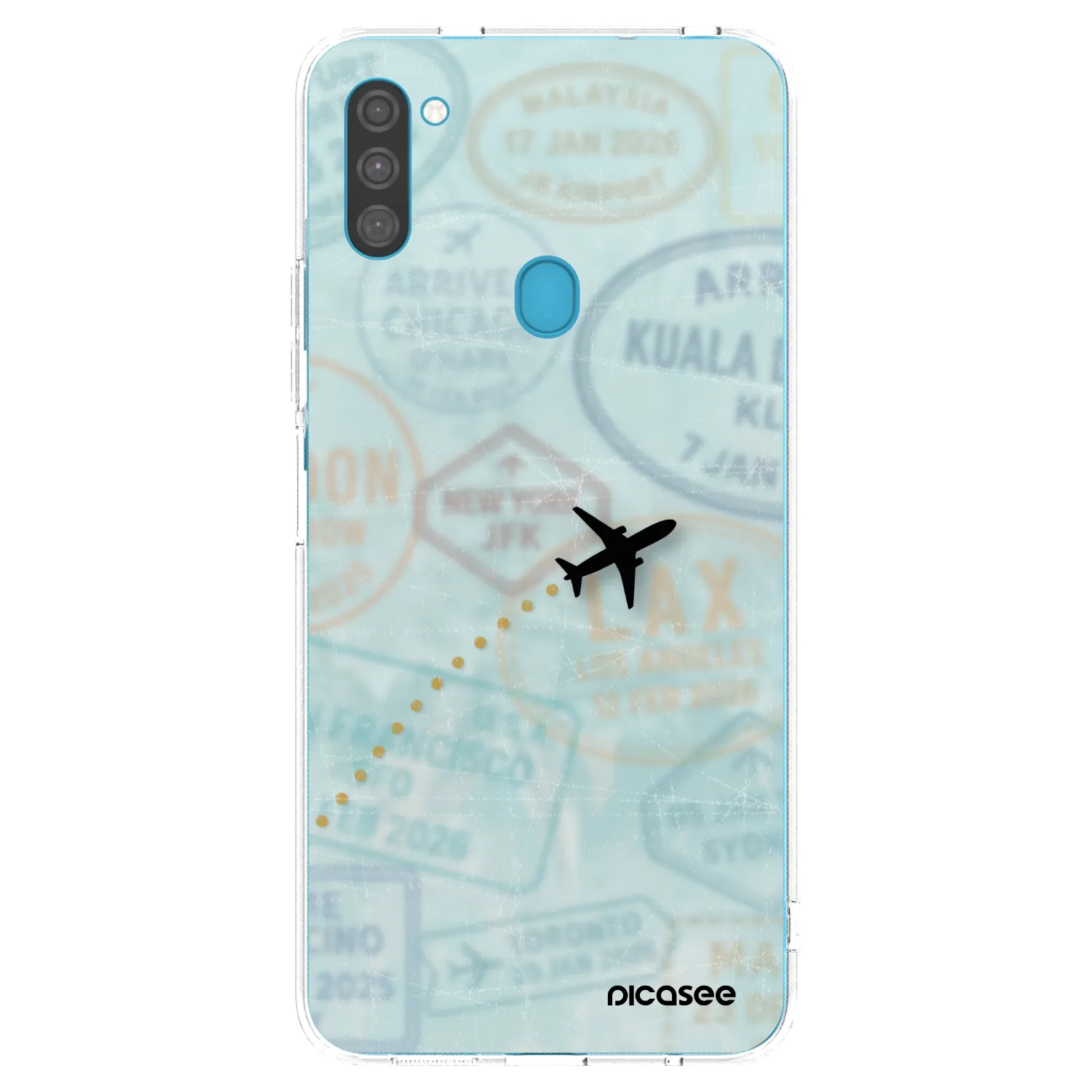 Picasee διαφανής θήκη σιλικόνης Samsung Galaxy M11 - FLIGHT PATH