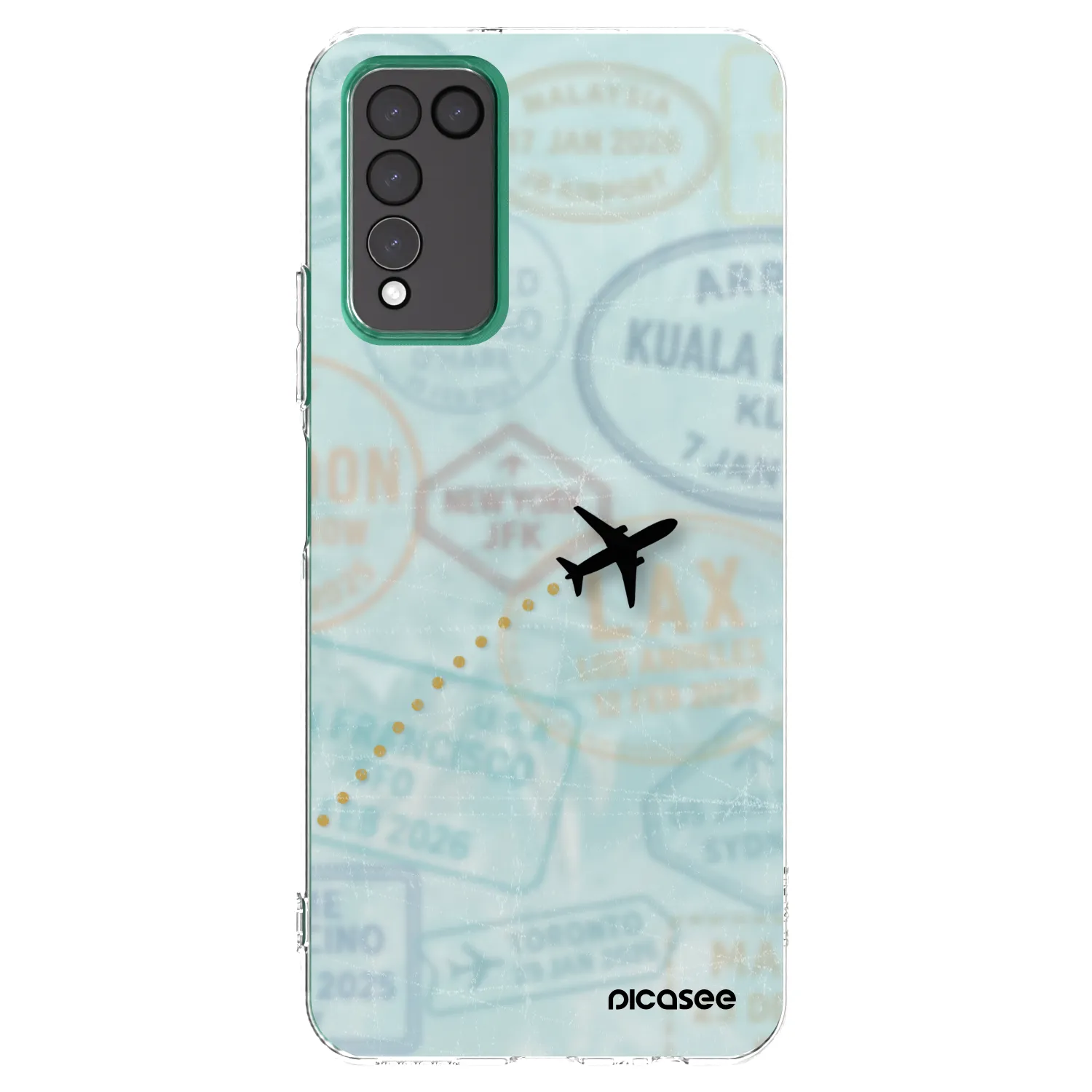 Picasee διαφανής θήκη σιλικόνης Honor 10X Lite - FLIGHT PATH