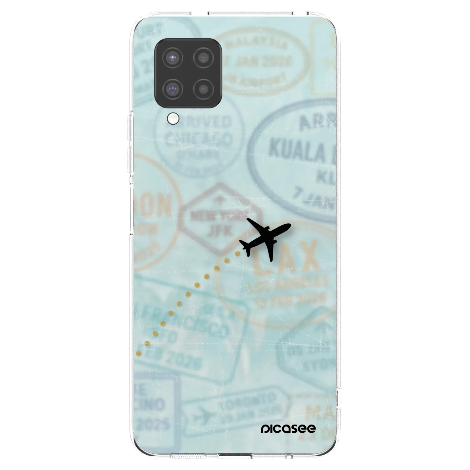 Picasee διαφανής θήκη σιλικόνης Samsung Galaxy A42 A426B - FLIGHT PATH