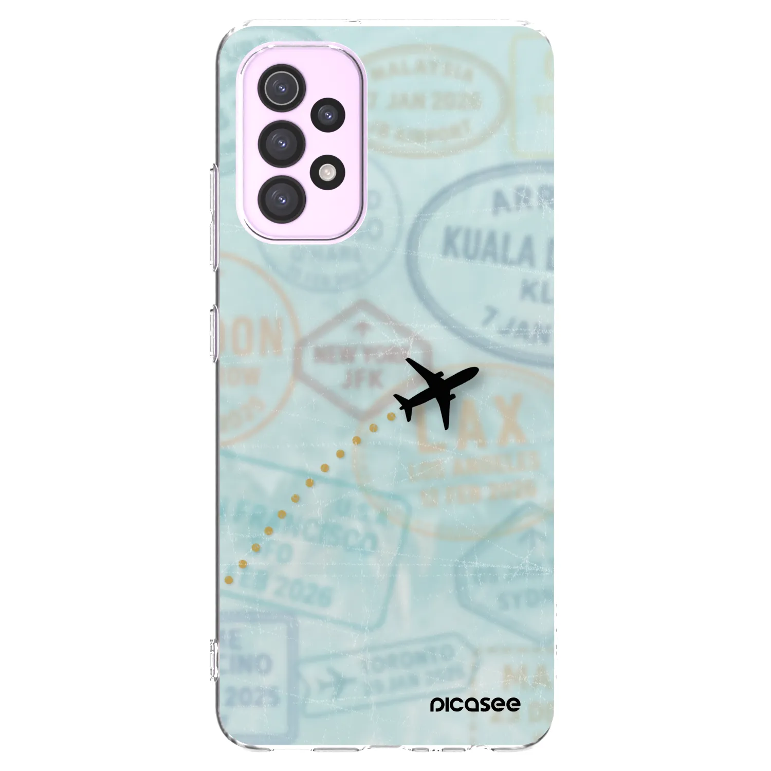 Picasee διαφανής θήκη σιλικόνης Samsung Galaxy A32 5G A326B - FLIGHT PATH