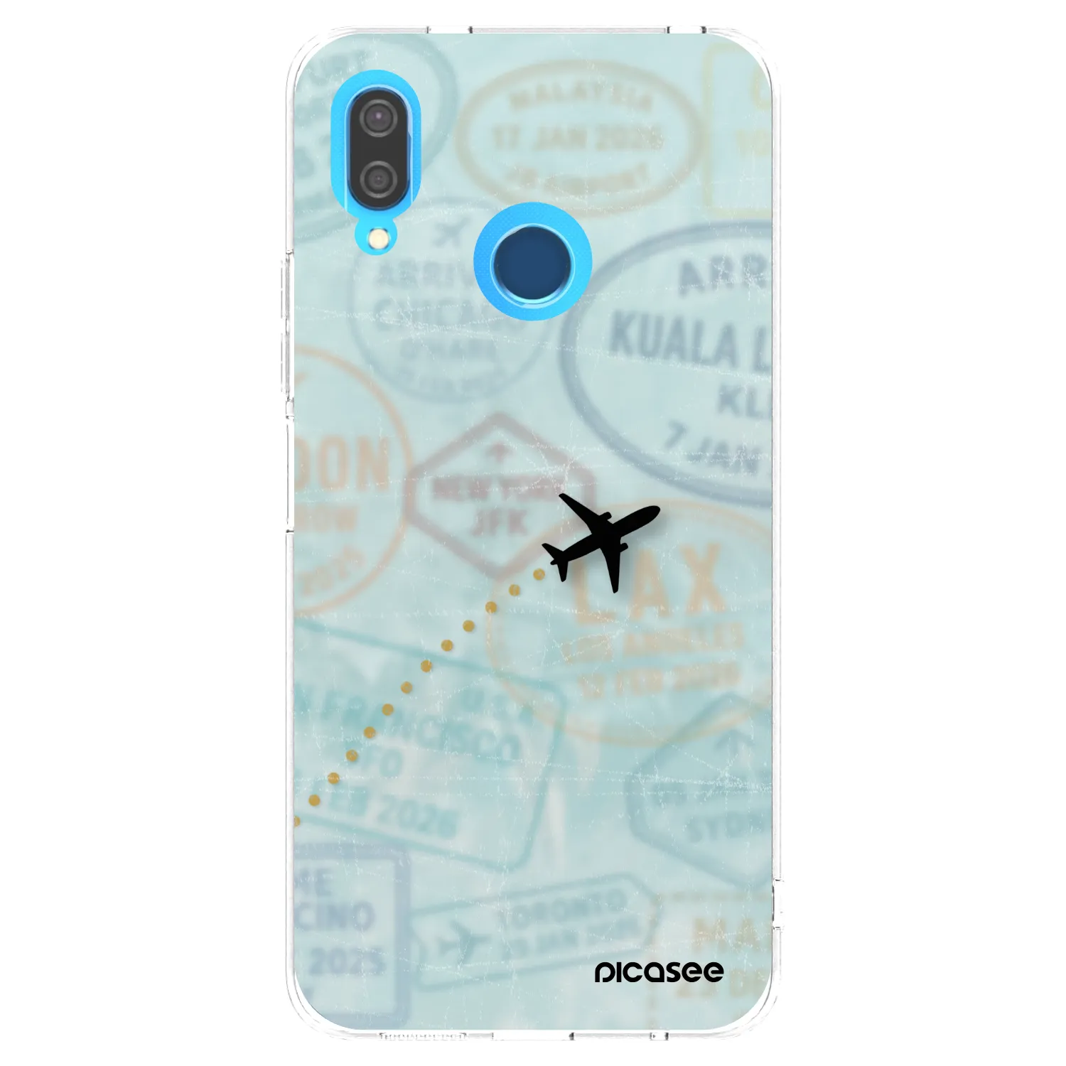 Picasee διαφανής θήκη σιλικόνης Huawei P20 Lite - FLIGHT PATH