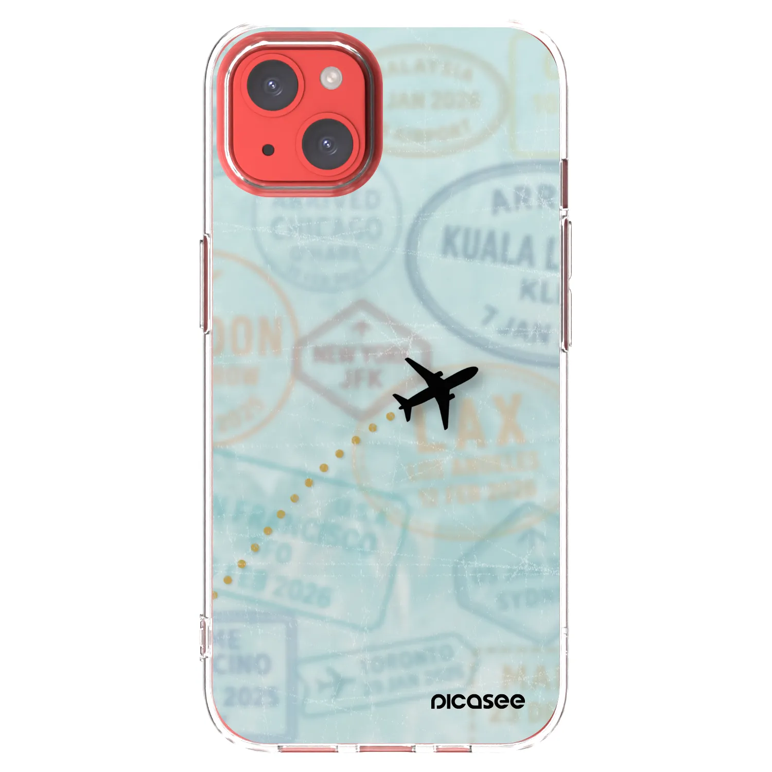 Picasee διαφανής θήκη σιλικόνης Apple iPhone 13 - FLIGHT PATH