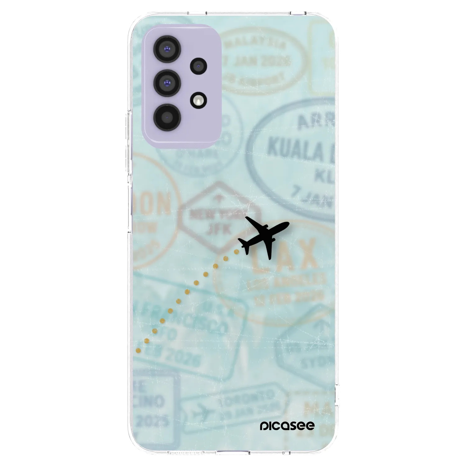 Picasee διαφανής θήκη σιλικόνης Samsung Galaxy A32 4G SM-A325F - FLIGHT PATH
