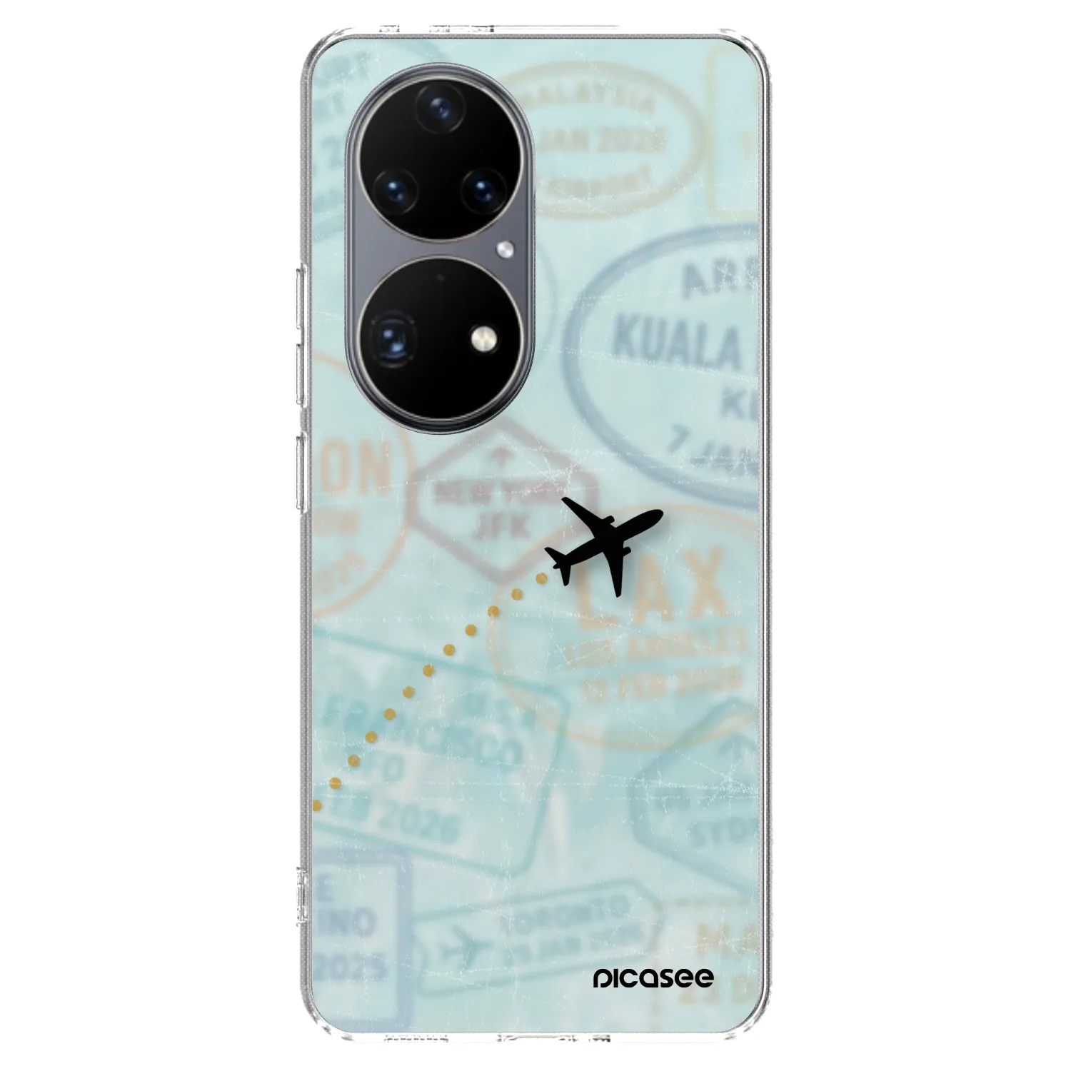Picasee διαφανής θήκη σιλικόνης Huawei P50 - FLIGHT PATH