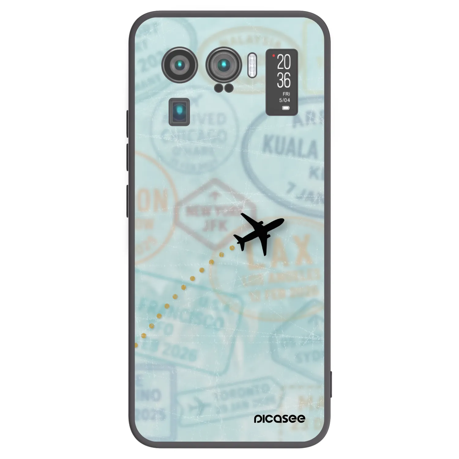 Picasee Μαύρη θήκη σιλικόνης για Xiaomi Mi 11 Ultra - FLIGHT PATH