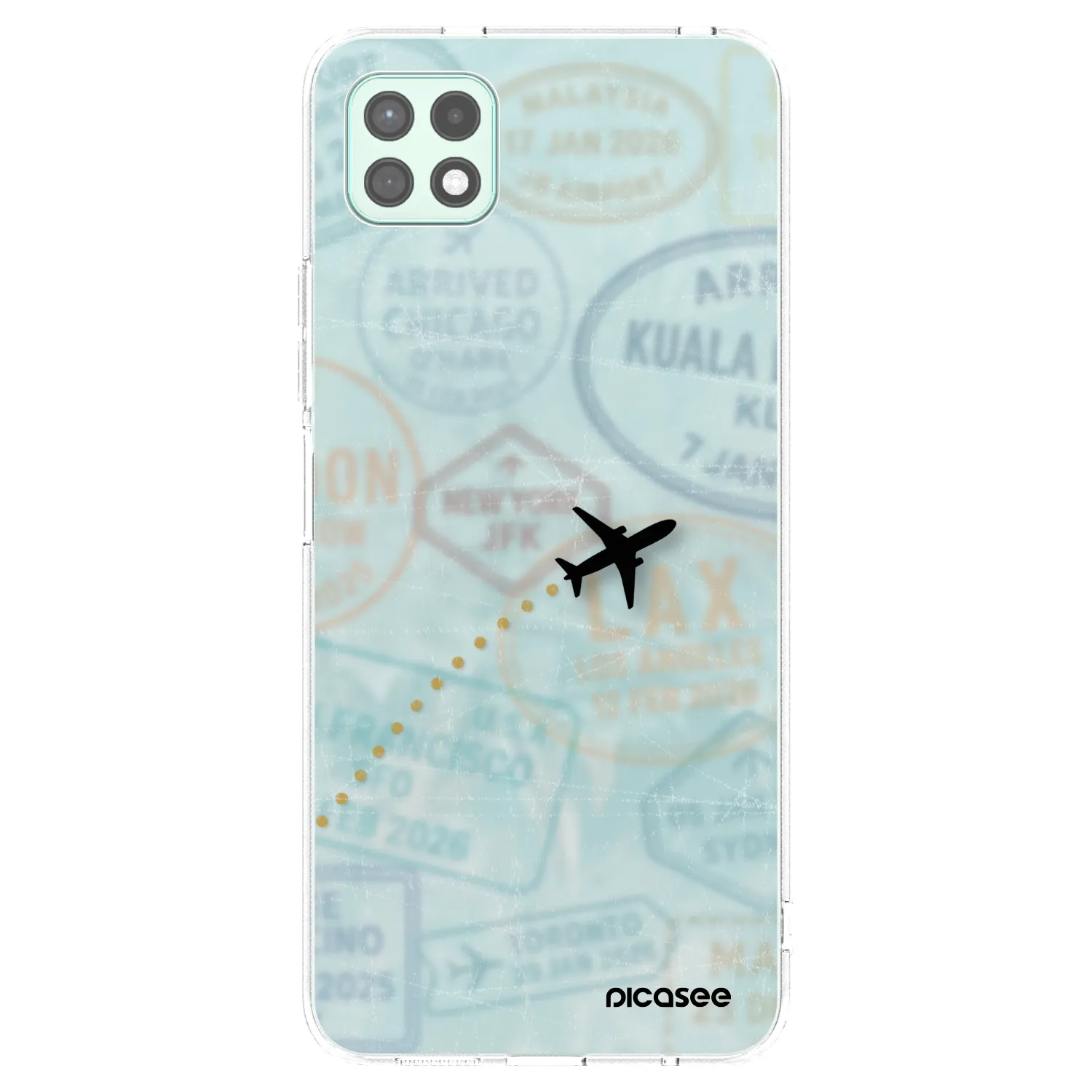 Picasee διαφανής θήκη σιλικόνης Samsung Galaxy A22 A226B 5G - FLIGHT PATH